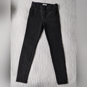 Madewell 9" High Rise Skinny Jeans Metallic Dot Edition Size 29 T